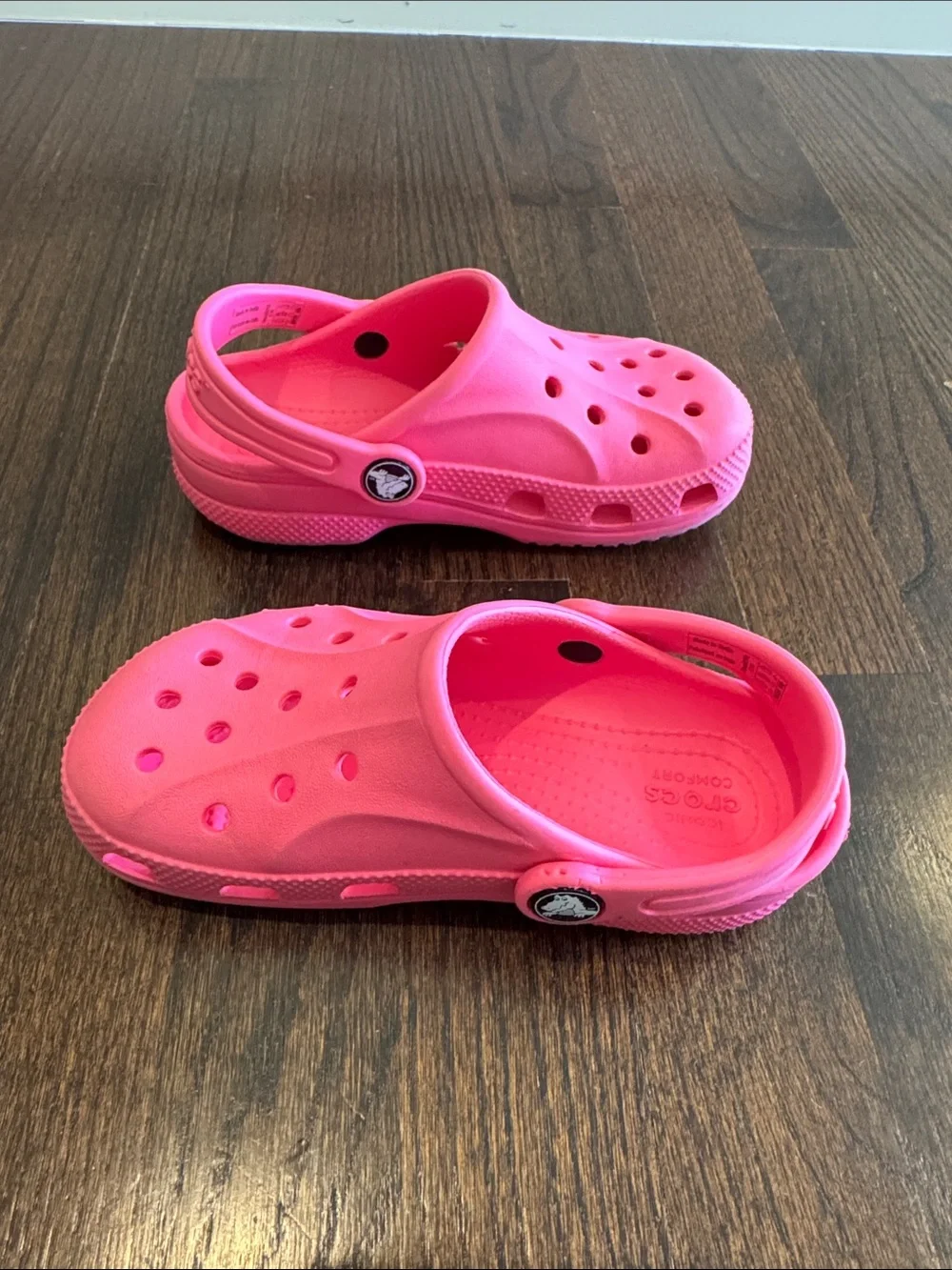 Crocs Kids’ Baya Clog Electric Pink Girls Size C11 Toddler Slip-On Sandals